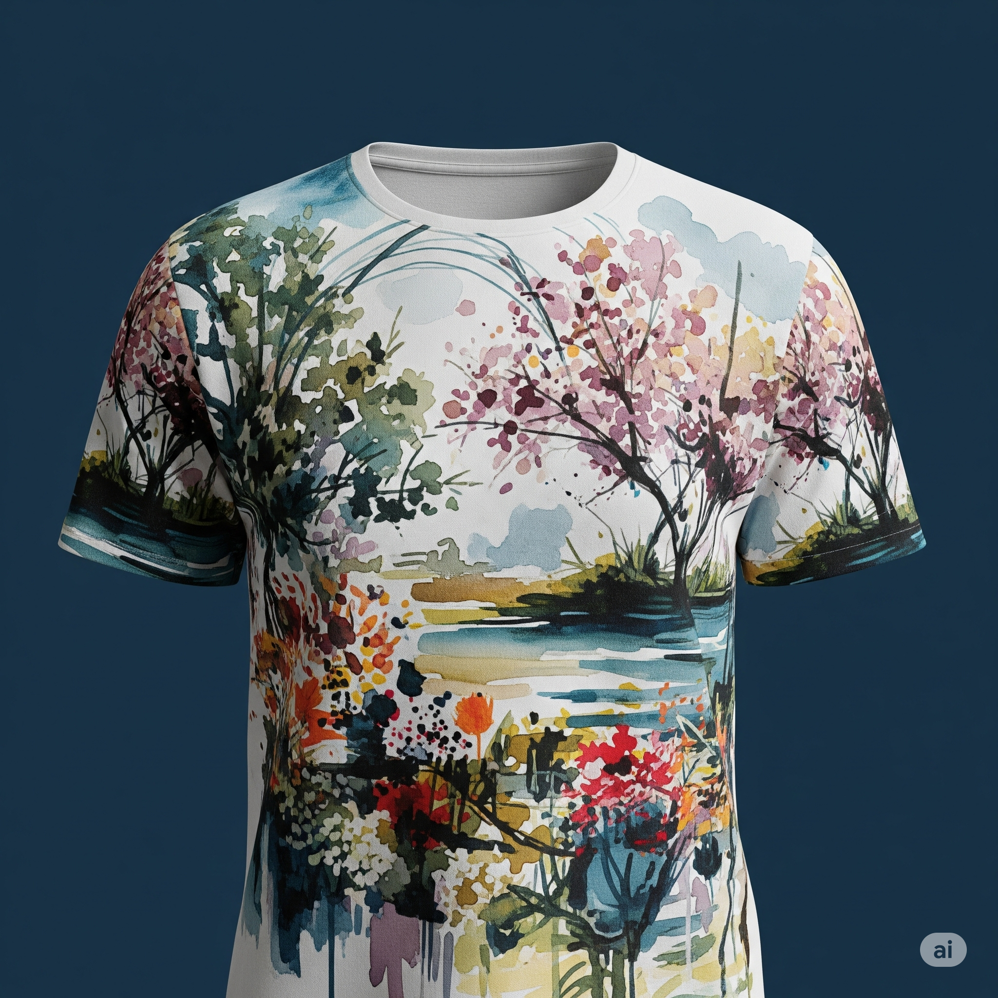 Nature's Embrace" Artistic T-Shirt