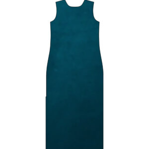 Zitalyaar Solid Teal Bodycon Maxi Dress - Halter Neck Essential for Women